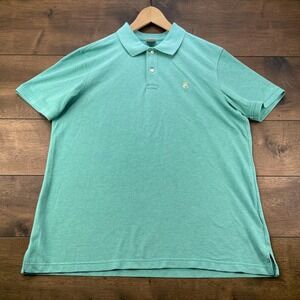 Brooks Brothers Mens Original Fit Performance Polo Shirt Mint Green Supima Large